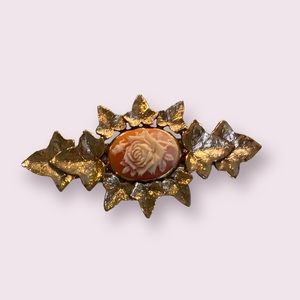 Rose Cameo Barrette
